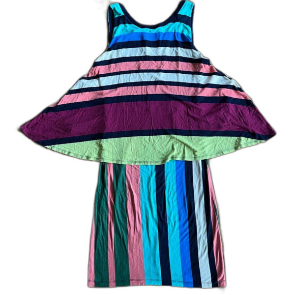 MAEVE Anthropologie Striped Sleeveless Layered Sun Dress   Women's Size Small - Picture 7 of 9